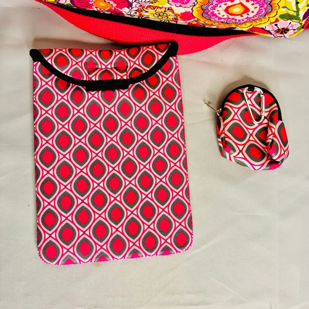 Vera Bradley Weekender Pink Floral Multicolor Bag Travel Vacay Cottagecore EUC